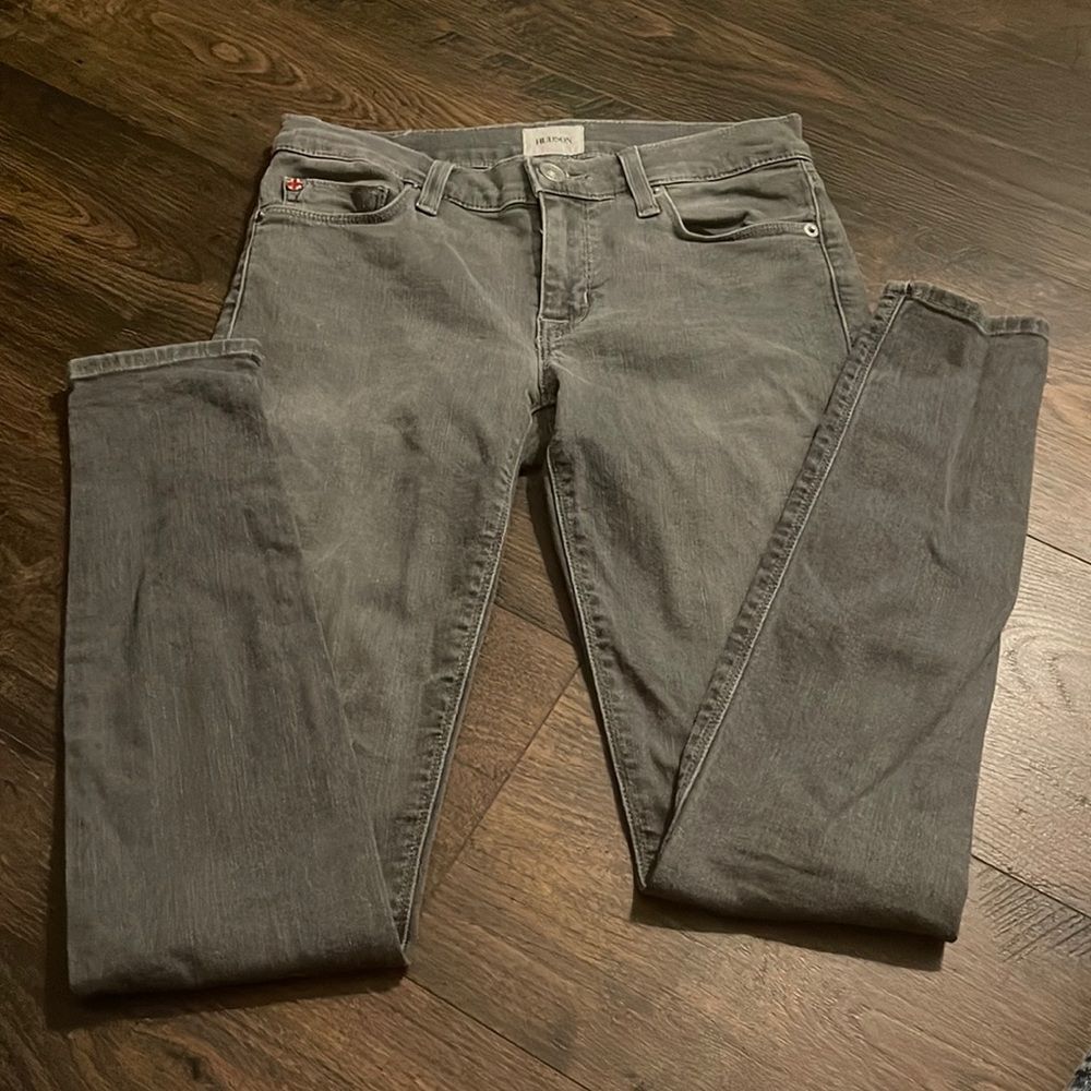 Hudson Krista, super skinny womens gray jeans, sz 25